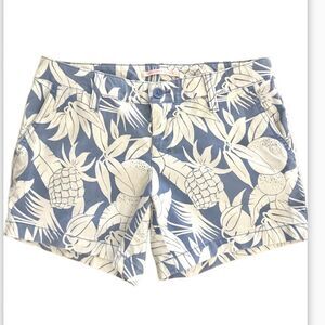 Victoria’s Secret blue white pineapple pattern shorts